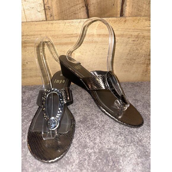 IMP Gadara Silver Sandals  Size 8.5 - Picture 2 of 12
